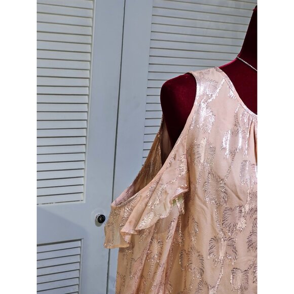 NWT Lilly Pulitzer Womens Metallic Sandstone Silk Marlyse Shift Dress Sz S 2786 - Picture 5 of 13